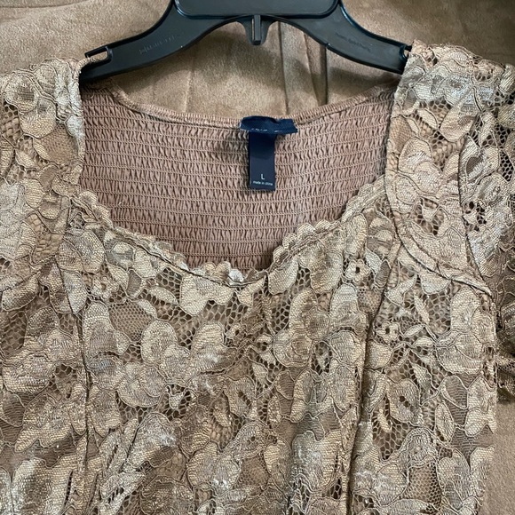 Daytrip Lace Blouse Lined NEW size L - Picture 12 of 12